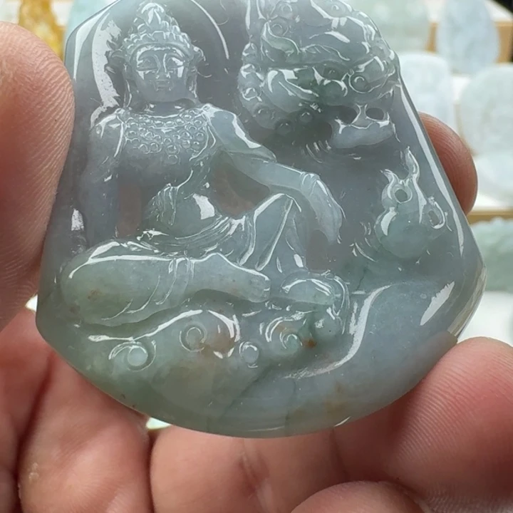 翡翠未镶嵌颈饰天然缅甸A货翡翠