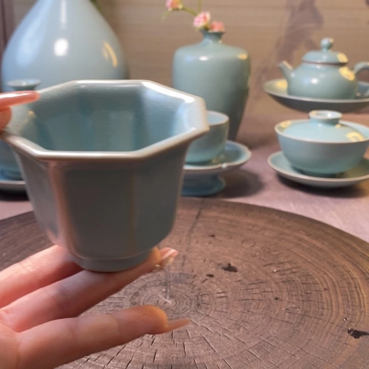 瓷片八方杯1⃣️1⃣️一一一一一一一一一
