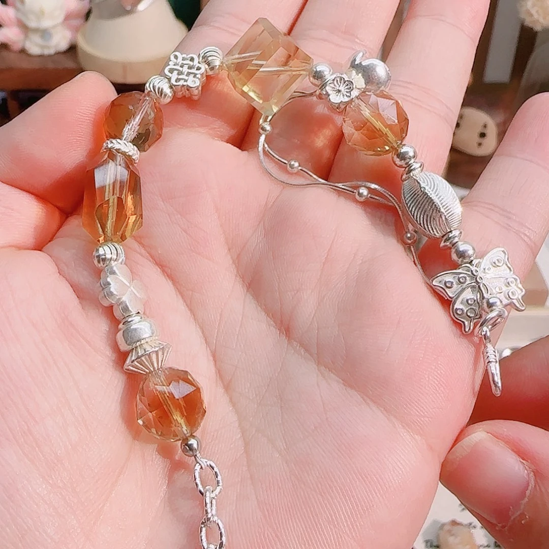 水晶手串未镶嵌黄水晶设计款