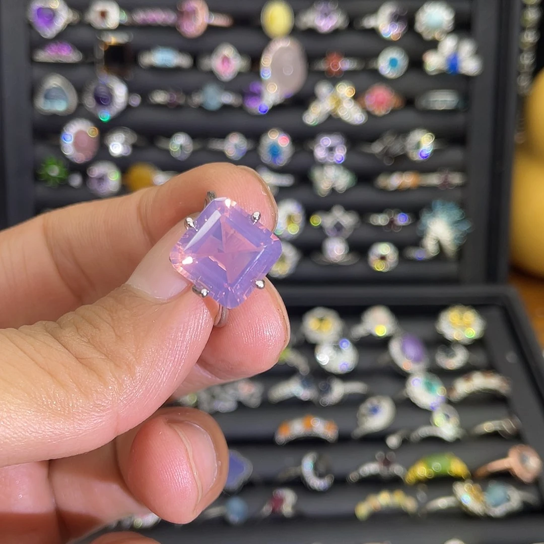 紫晶珠宝半成品未镶嵌