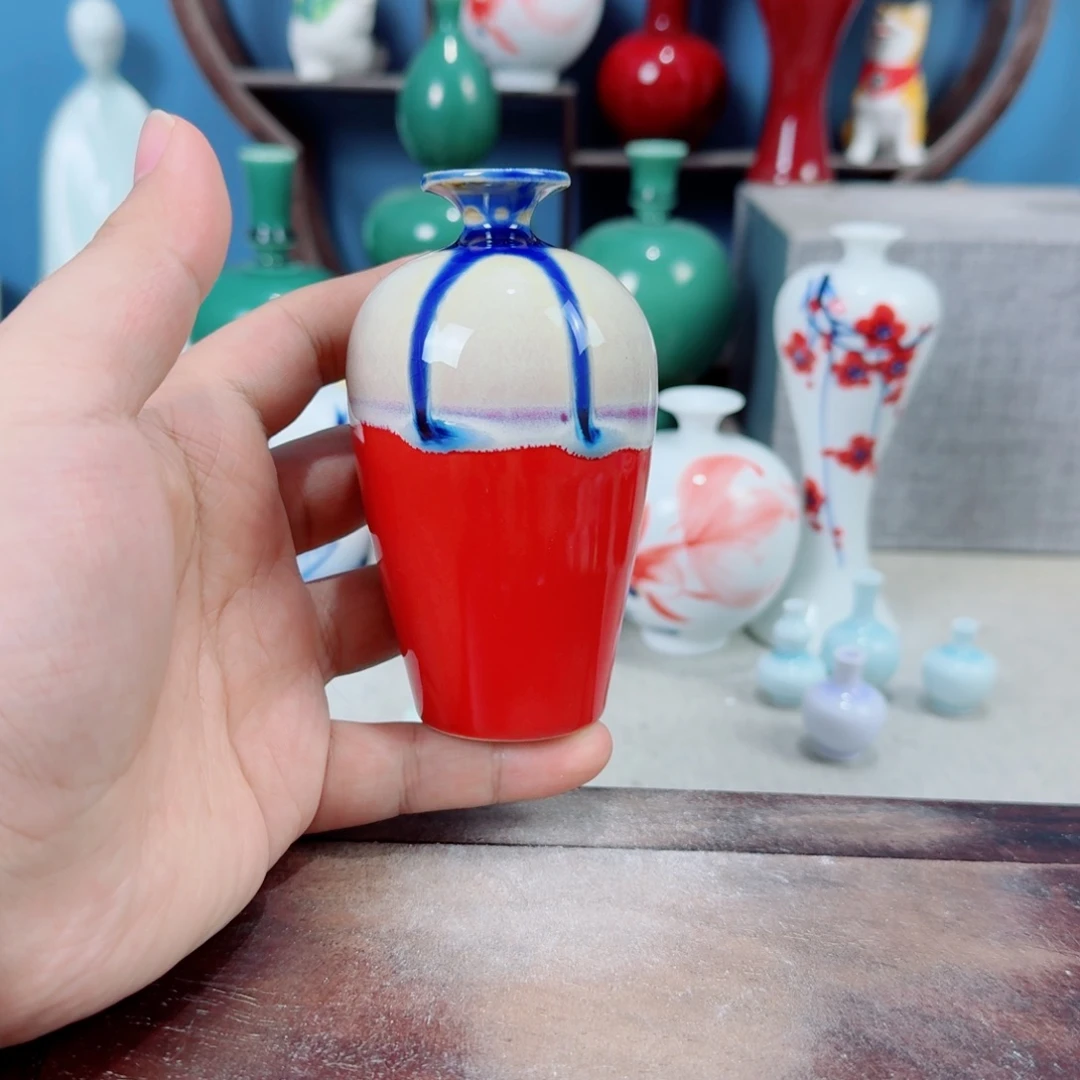 陶瓷手工小花器摆件