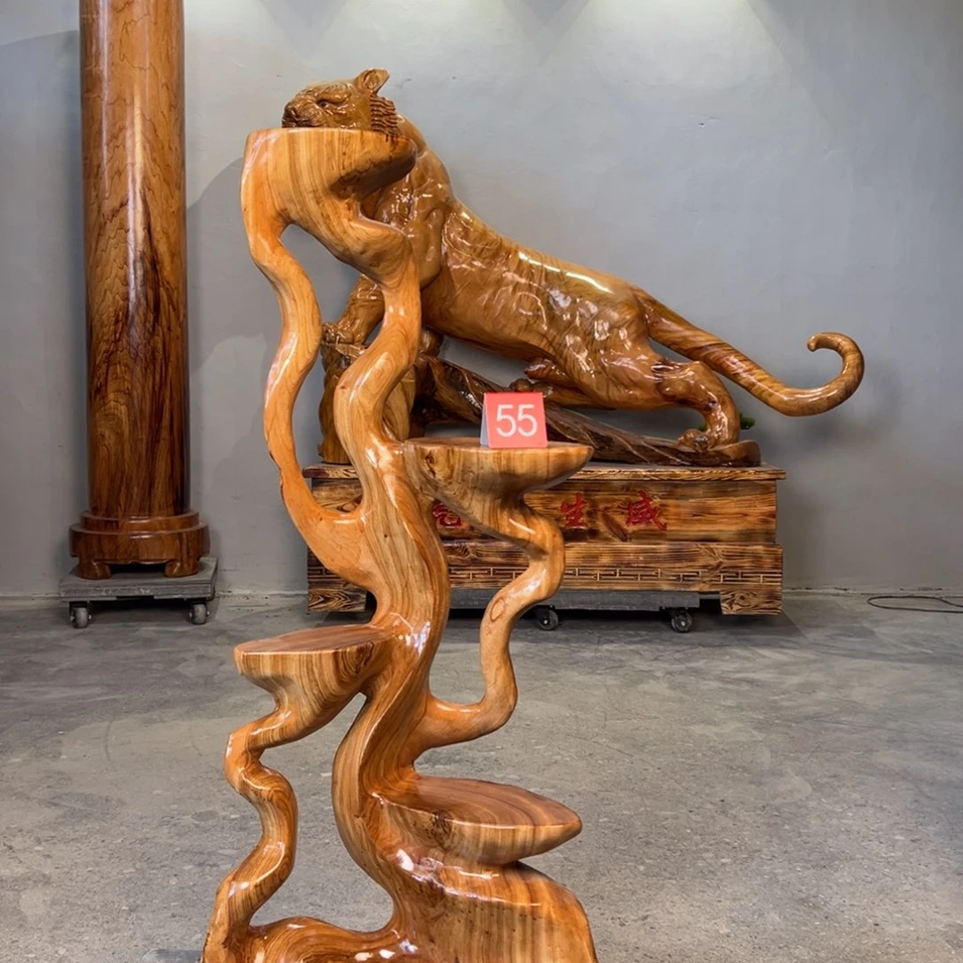 潇***媒香樟木树根花架整体无拼接