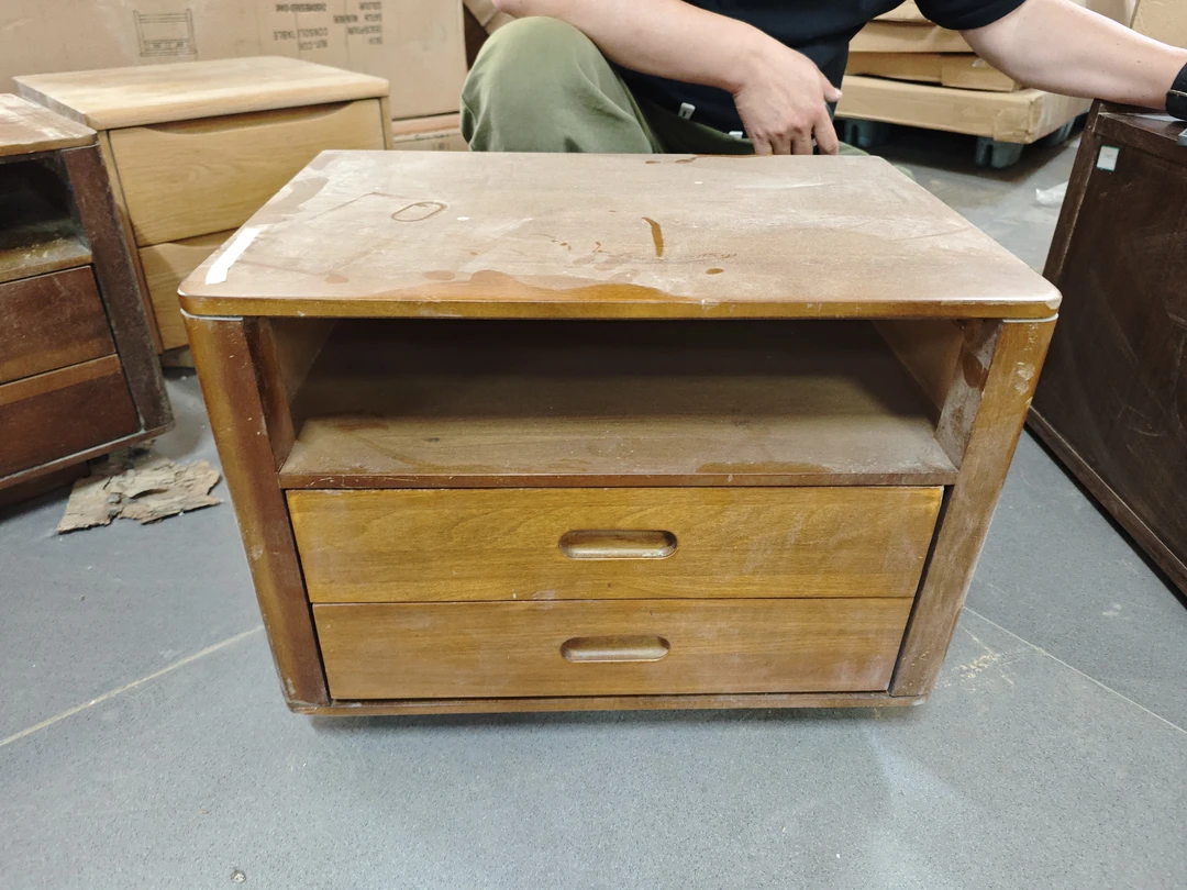 床头柜 实木 50*35*38 瑕疵无售后 百3073