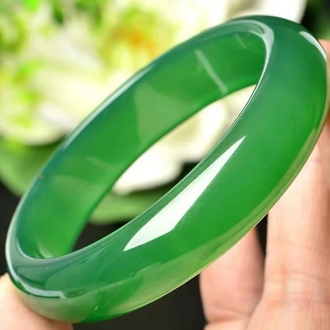天然冰阳绿手镯 【客服】