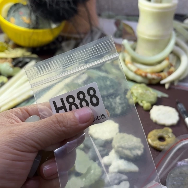 蛇纹石玉发饰合金呆****丶