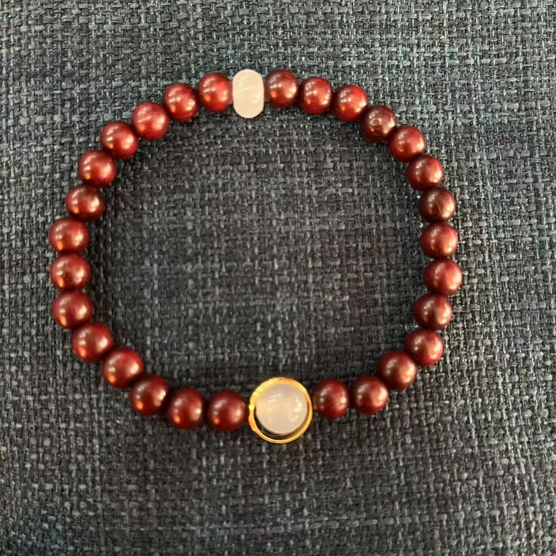 非金属木质手链 血檀木单圈手链 059