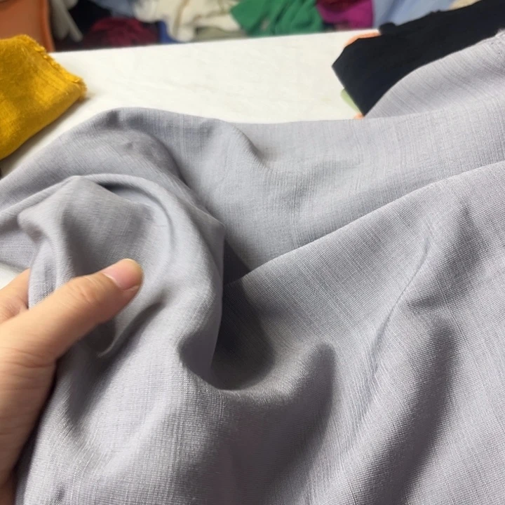 棉混纺浅灰麻棉2米