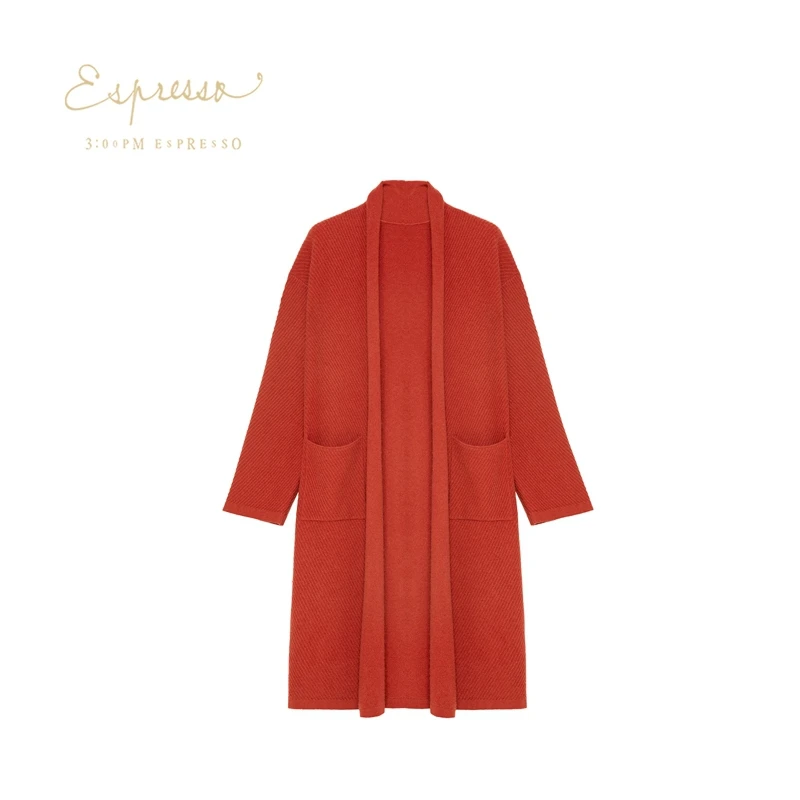 精选ESPRESSO斜纹宽松大衣套BAF101004