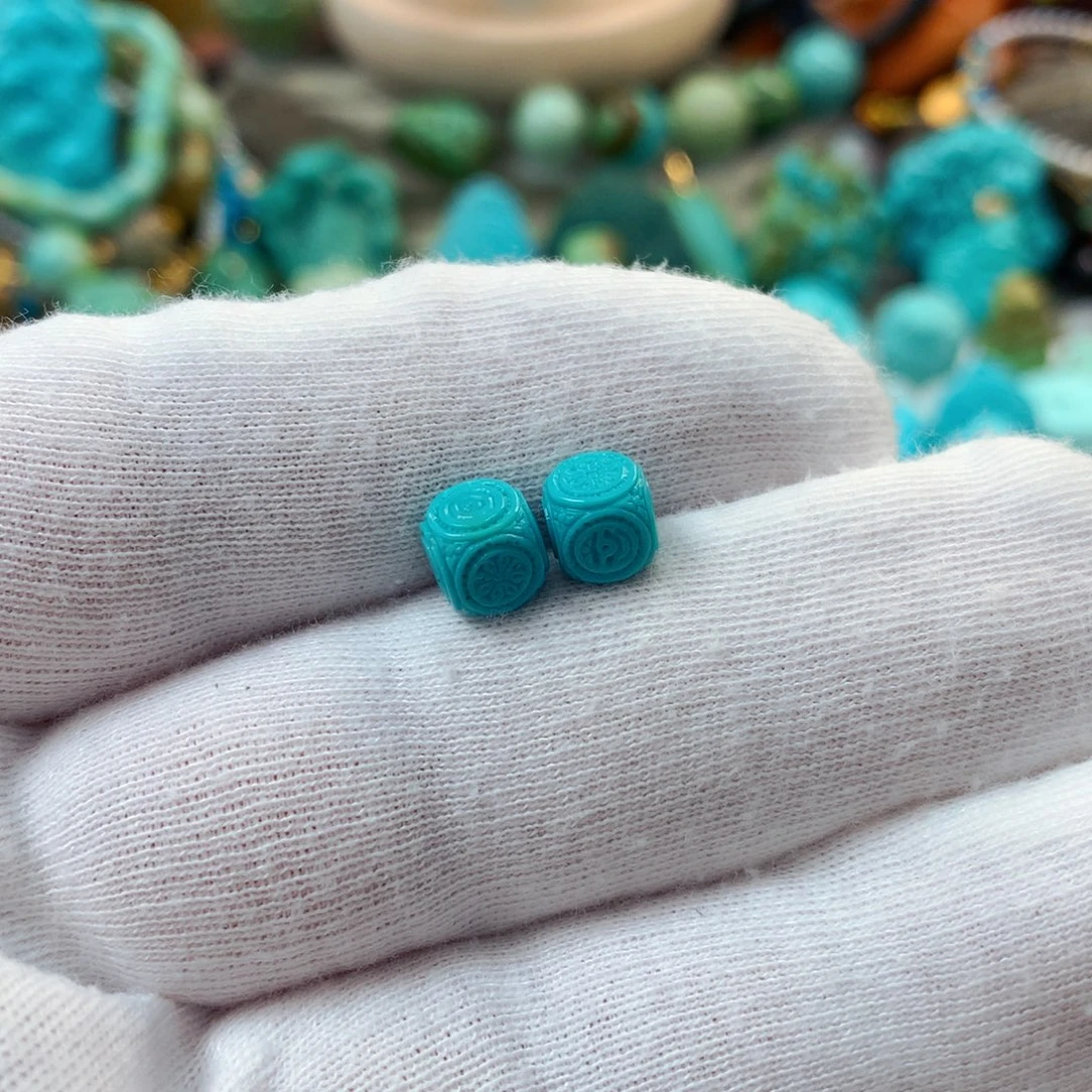 绿松石未镶嵌珠宝半成品