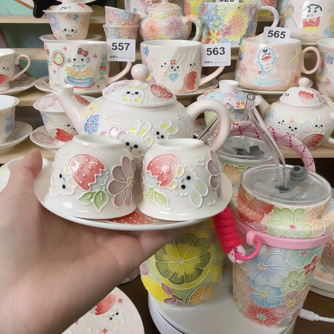 瓷片玉泥茶壶套装125号号号