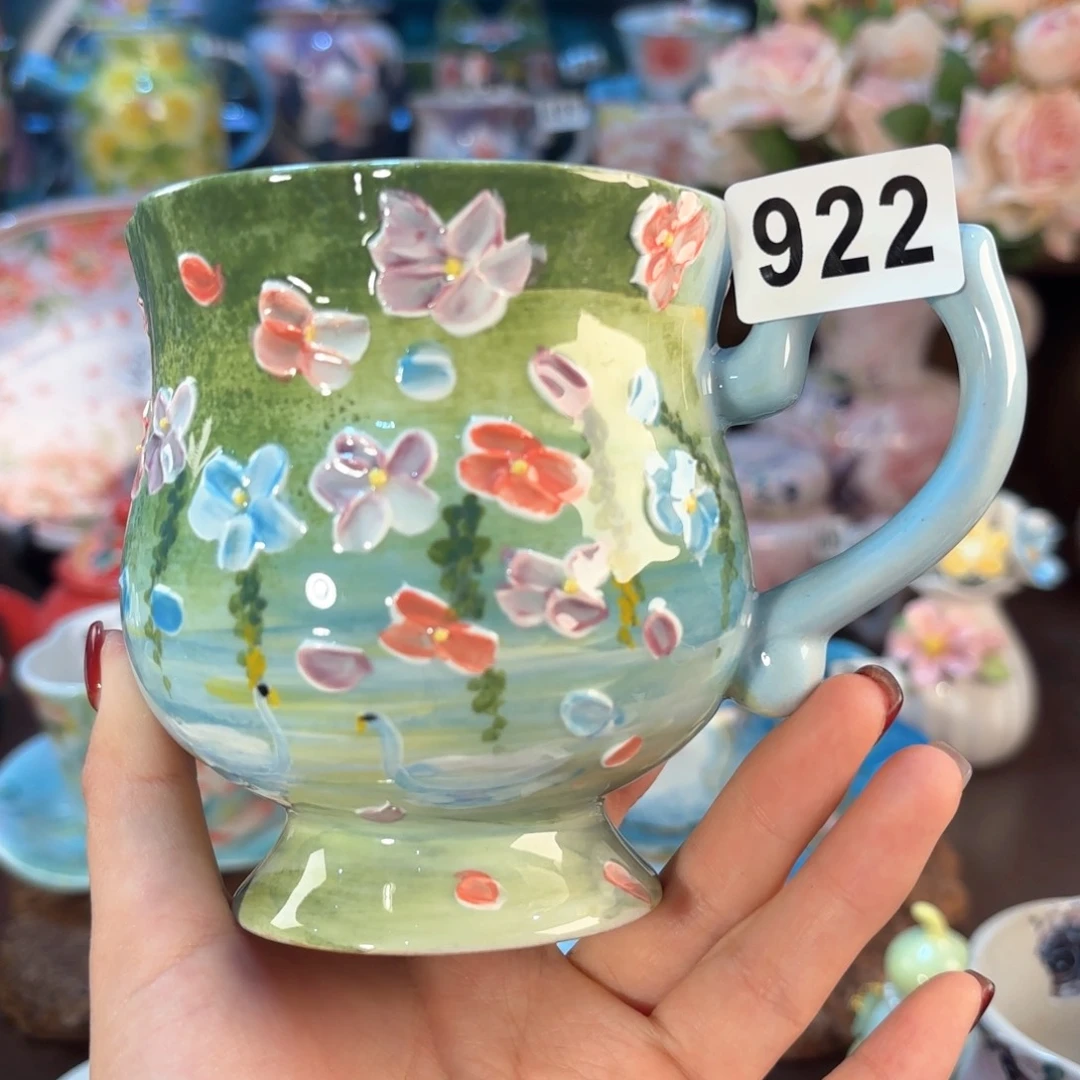 独*景德镇手绘高温釉下彩陶瓷茶具