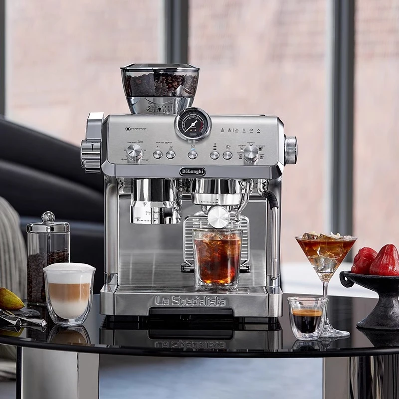 Delonghi德龙咖啡机EC9555.M半自动咖啡机研磨一体冷萃技术意式B1