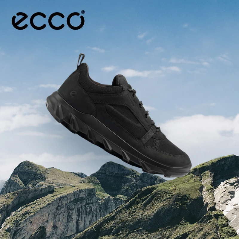 ECCO爱步运动鞋男款 25新舒适百搭轻量休闲跑步鞋男 驱动820324