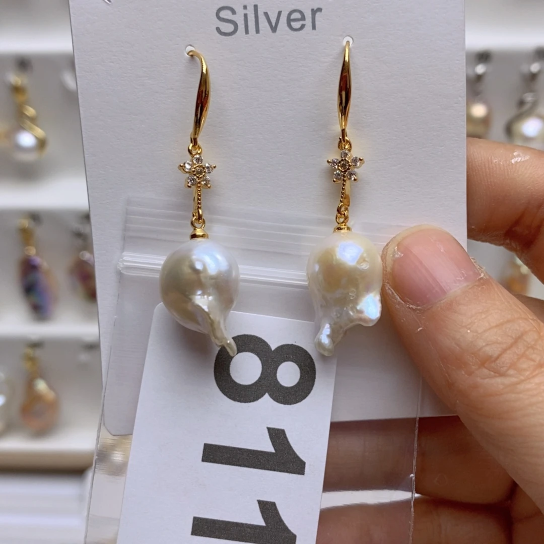 淡水珍珠颈饰银S925镶嵌811