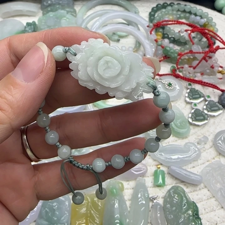 翡翠未镶嵌手链手牌
