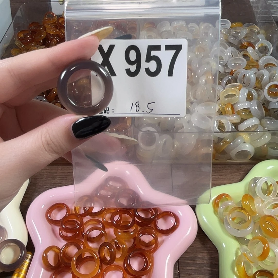 玛瑙/玉髓未镶嵌戒指957