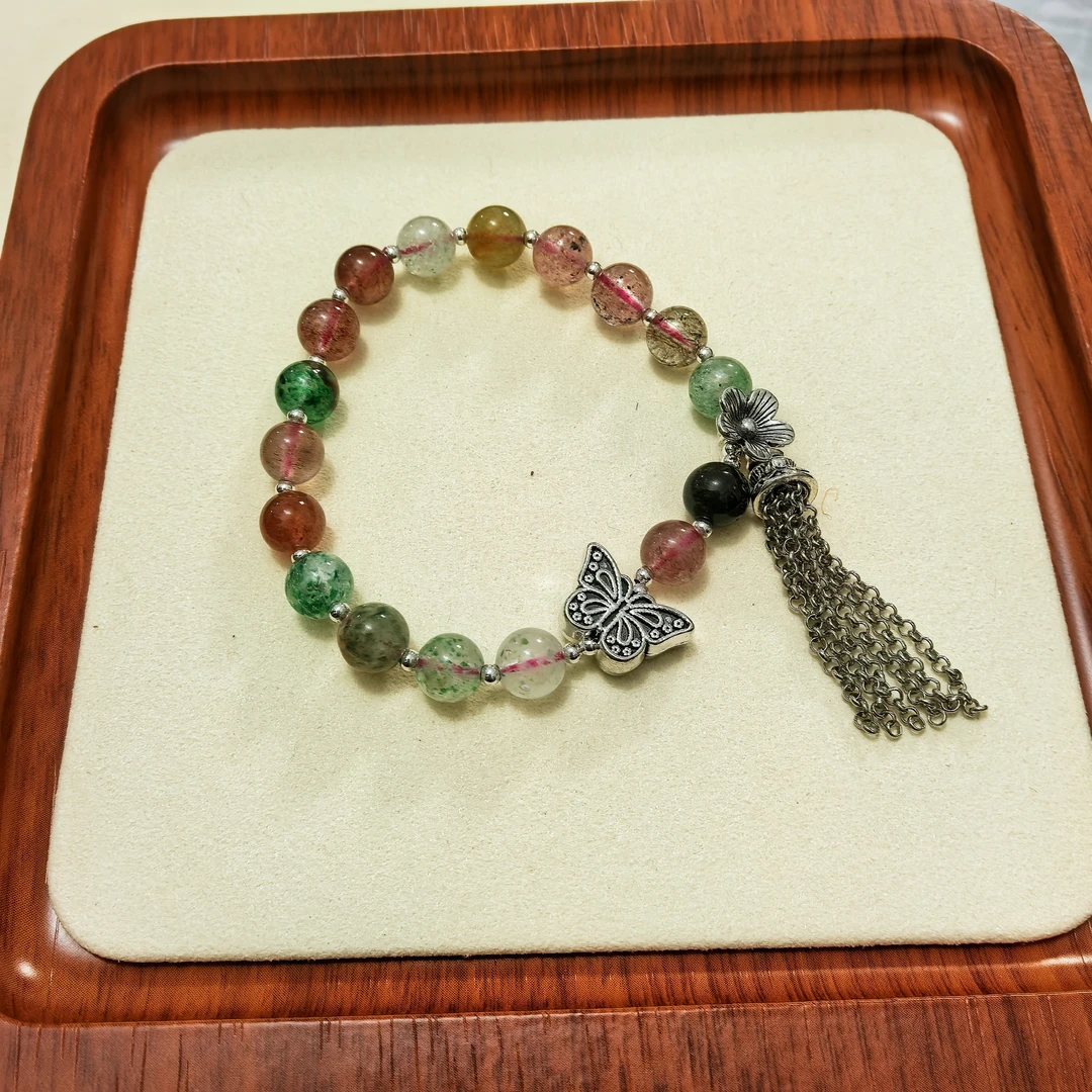 天然原创草莓晶多宝时尚手链