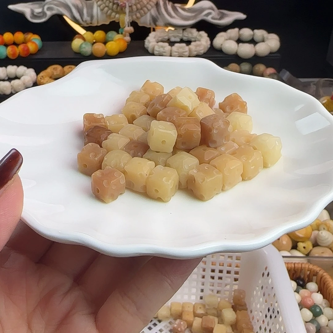 菩提根/象牙果手串卡11奶酪30颗