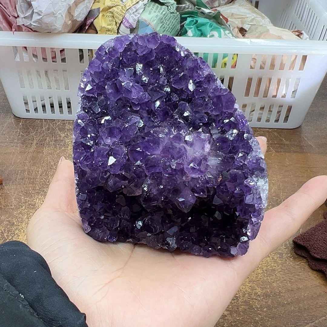 紫晶摆件未镶嵌紫晶