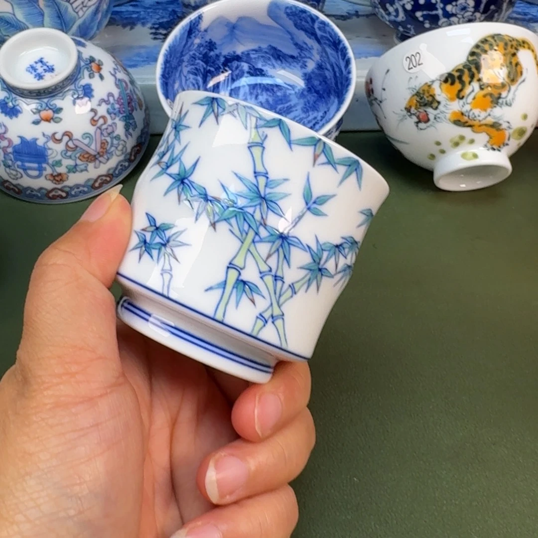 景德镇纯手绘茶具圆圆216