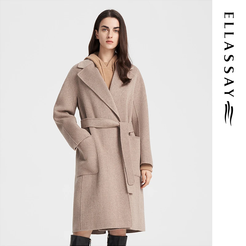 【粉丝专享】【格雷系】歌力思冬季气质毛呢大衣EWB344D00200