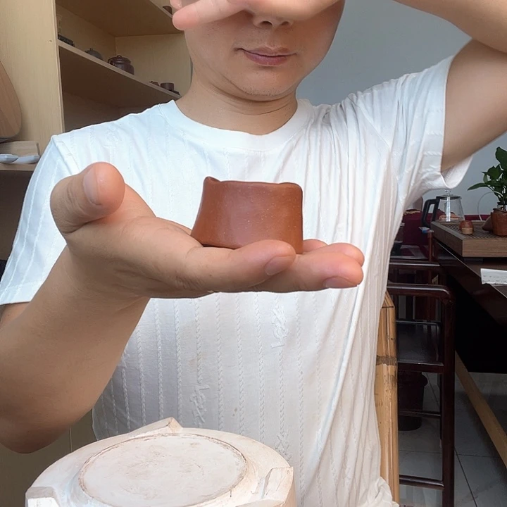 新人福利手捏紫砂小杯20cc
