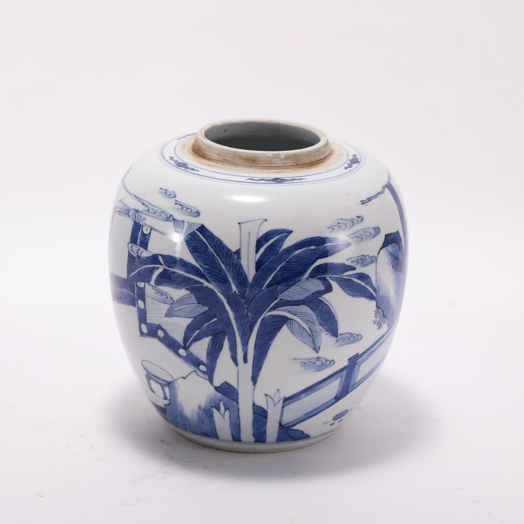 (AC7)Q108793清康熙青花人物故事纹罐