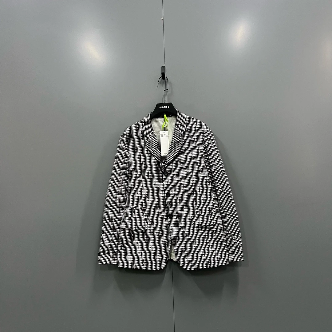 99新 maje jp915 阿玛尼 格子西服 52码 607616