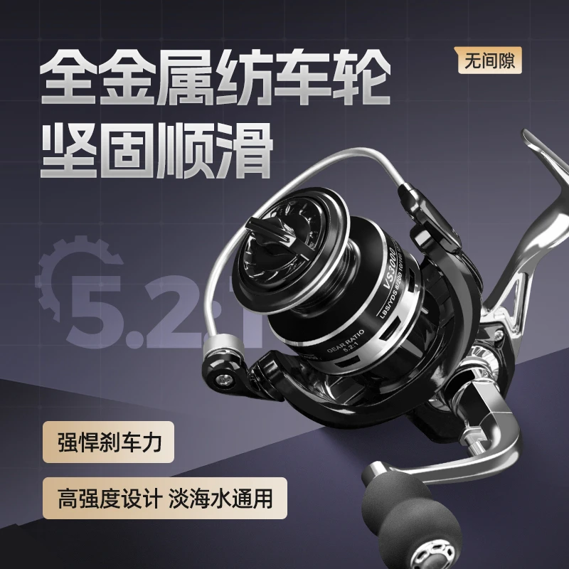 纺车轮全金属远投专用路亚渔轮正品钓鱼轮子海竿海杆矶钓鱼轮大全