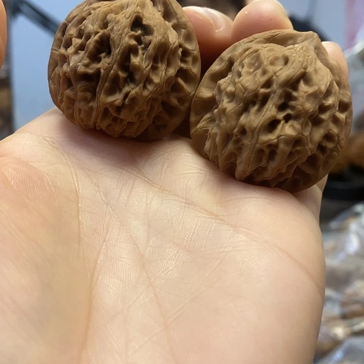 把件文玩核桃36赤灵子小众蜡皮油