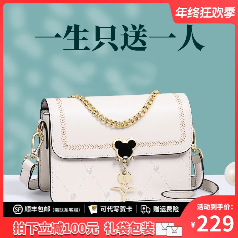 Viney包包女士2025新款女包斜挎包真皮腋下包高级感洋气单肩小包