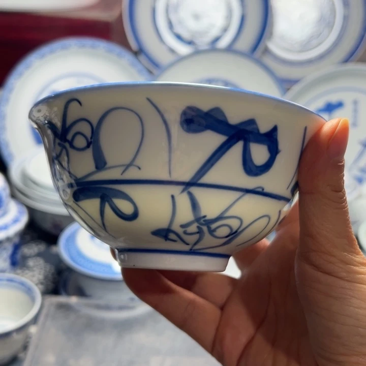 陶手绘5寸饭碗饭碗