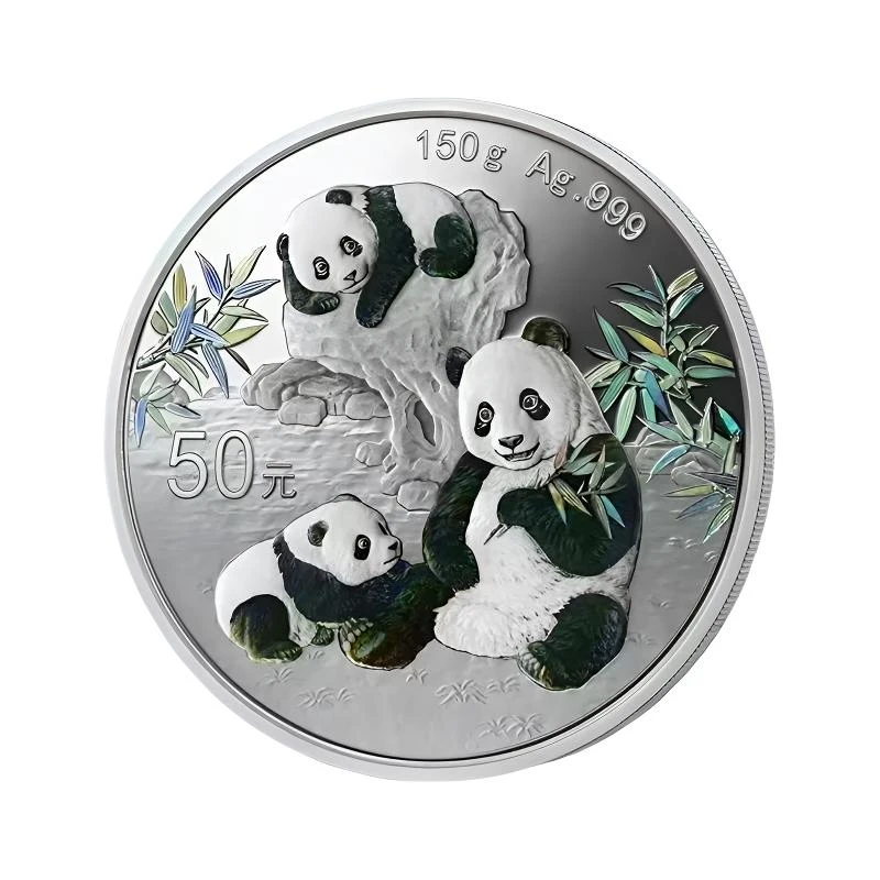 法定货币2025年熊猫纪念银币--150克