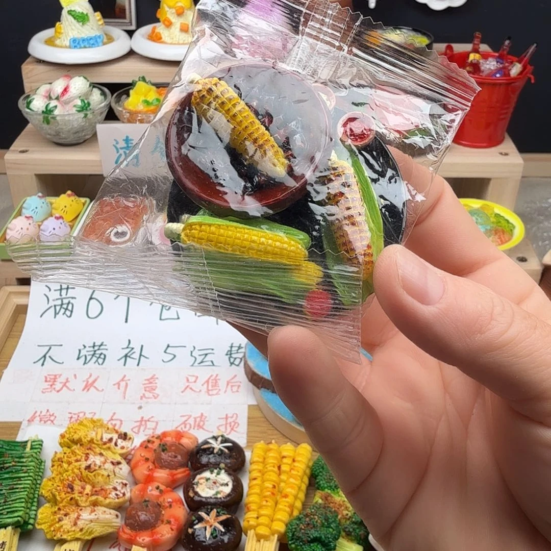 树脂食玩冰箱贴凭开箱视频售后