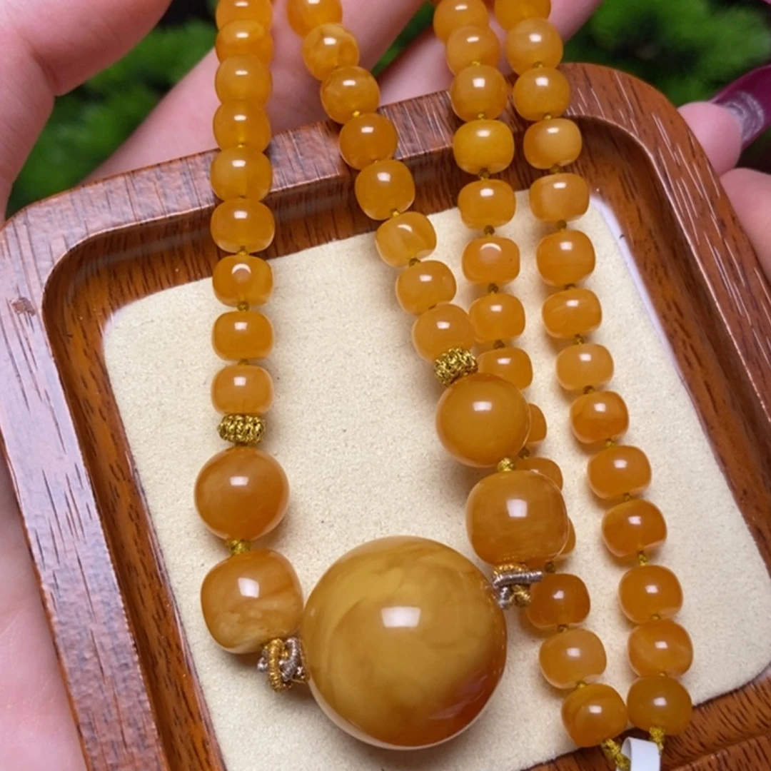 【闪购商品】蜜蜡颈饰未镶嵌项链