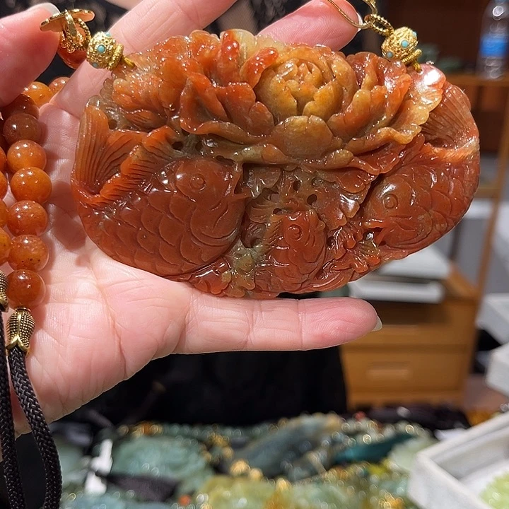 未镶嵌岫玉毛衣链