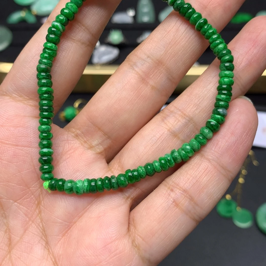 未镶嵌手串翡翠用****5有纹裂