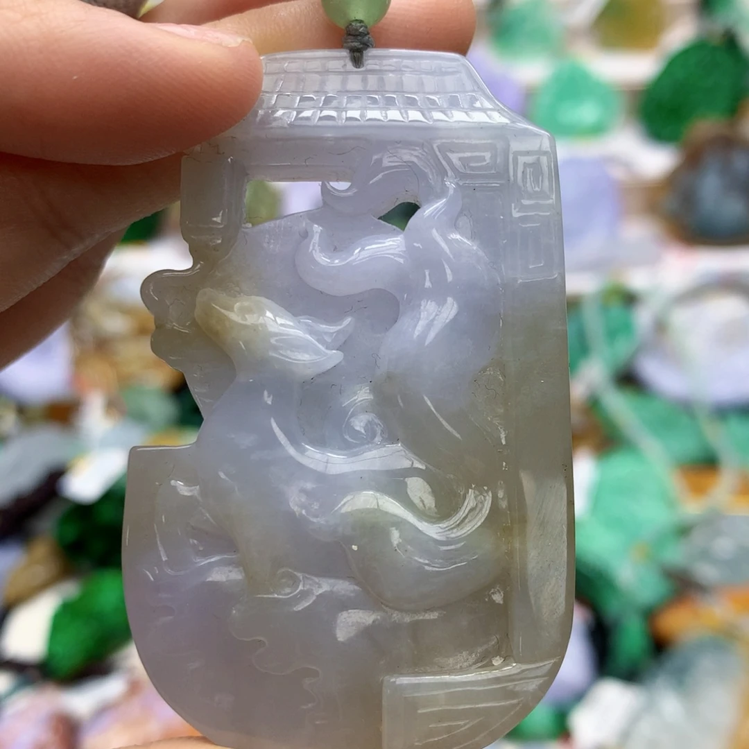 翡翠未镶嵌挂件缅甸翡翠