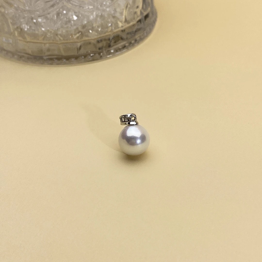 【小北好物】S925银淡水珍珠吊坠QH27X423【多样性发一件】约10mm+