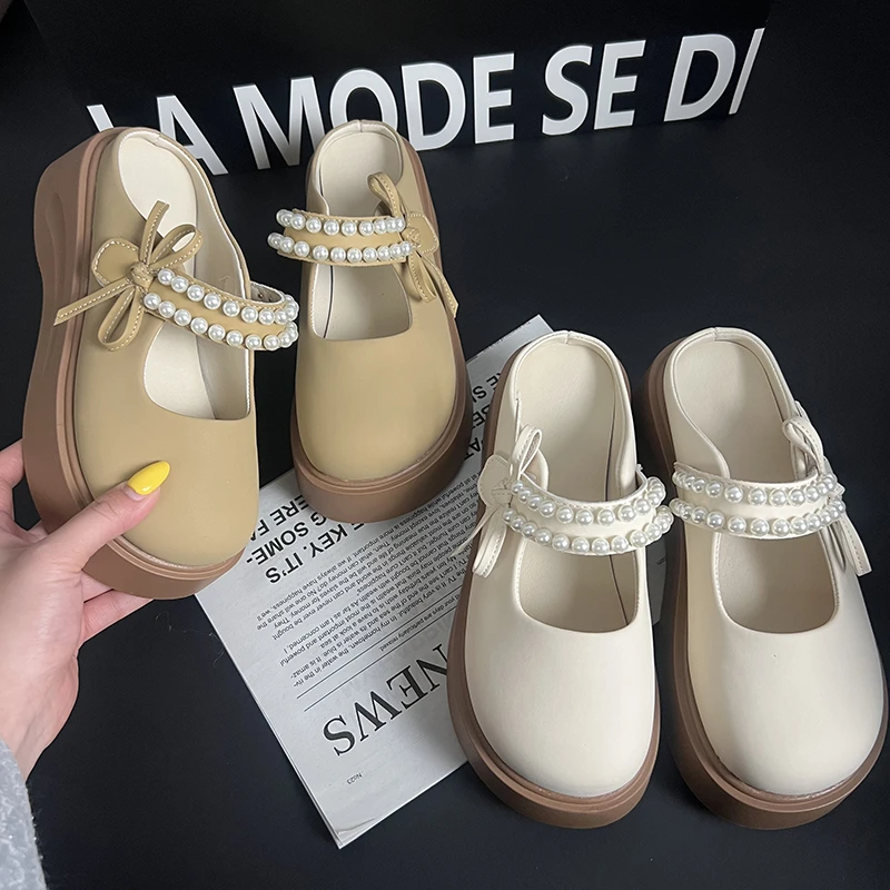 增高厚底勃肯鞋女士2025新款春夏季外穿时尚百搭休闲防滑包头拖鞋