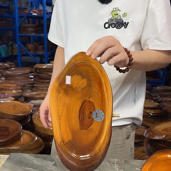 香樟木茶盘实木38*19.5