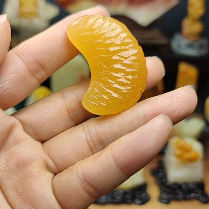 寿山石印石手把件手把件