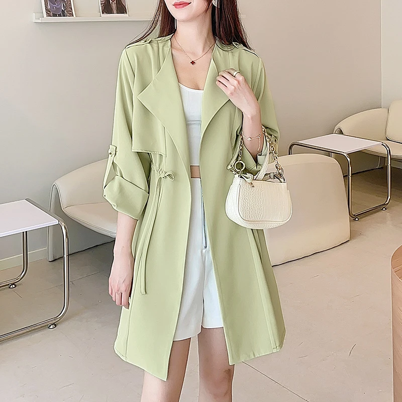 休闲中长版风衣女2025新款秋季外套时尚百搭薄款气质流行高级感潮