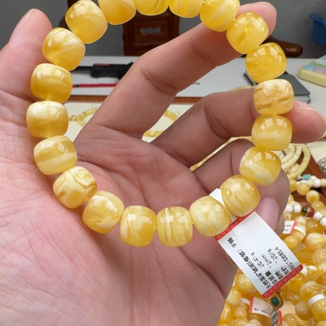 手链琥珀未镶嵌蜜蜡手串