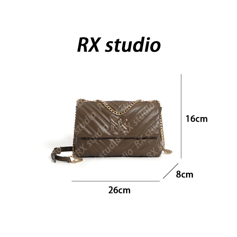 【母亲节礼物】FES-6021-咖啡 轻奢小众设计感时尚百搭ins女士包