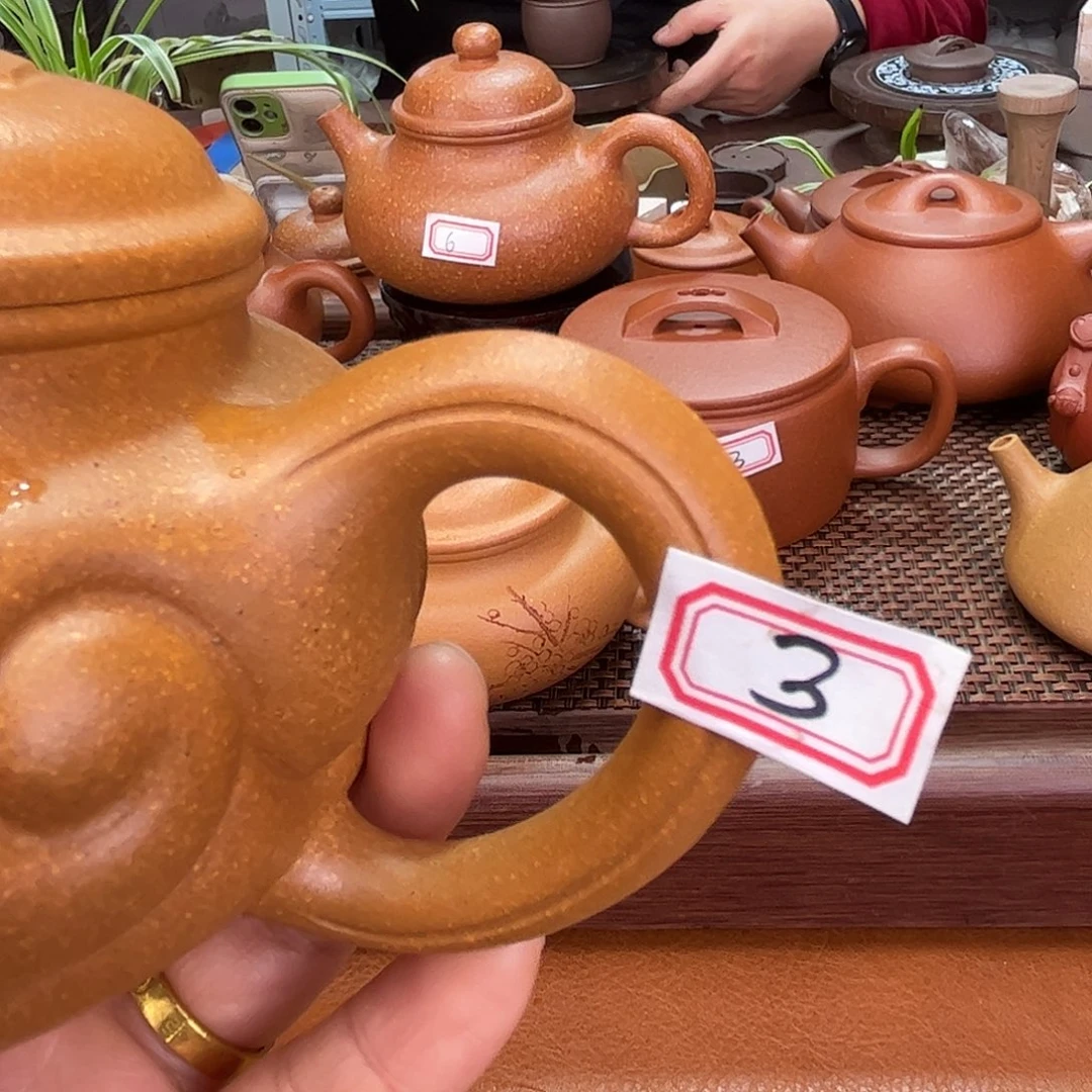 紫砂茶壶许宜兴紫砂仿古如意