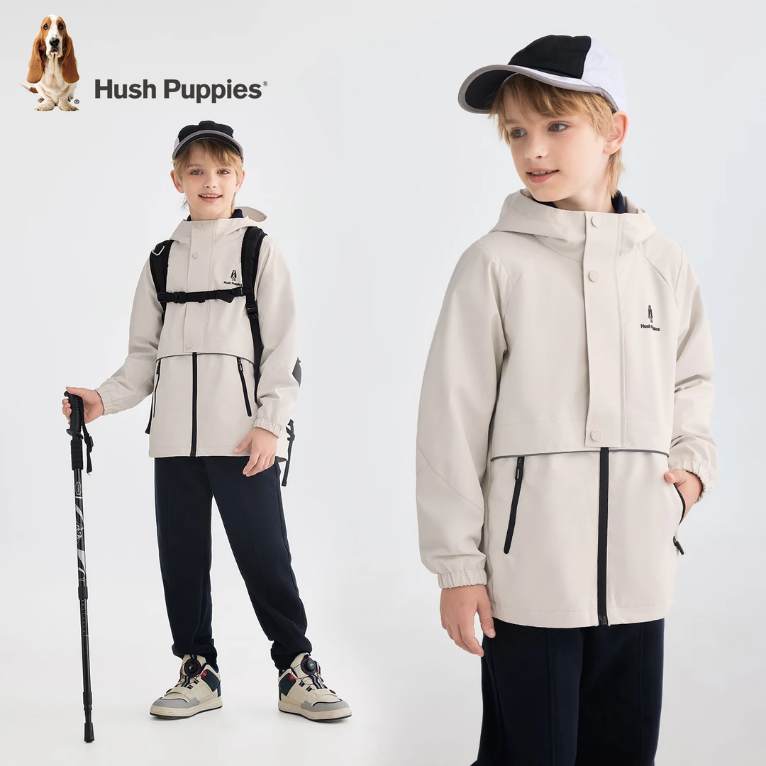 【三防薄风衣】暇步士童装秋季新款儿童透气防风时尚薄外套