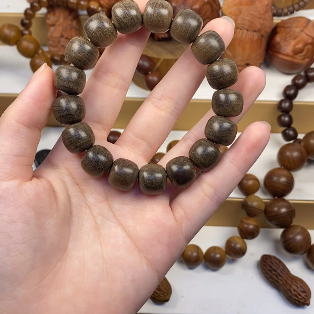 凯***牧手串/手链檀香木老山檀香12/13微瑕福利横纹奶香