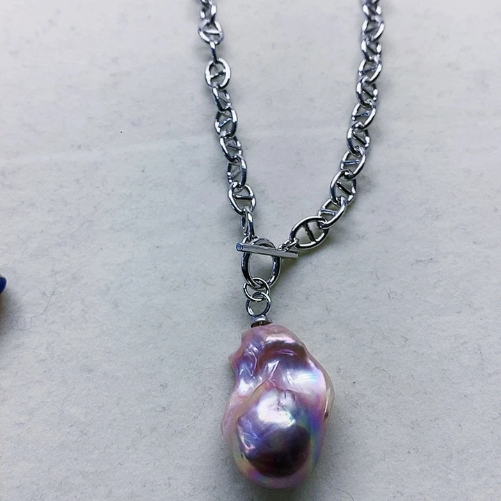 银S925镶嵌耳饰淡水珍珠