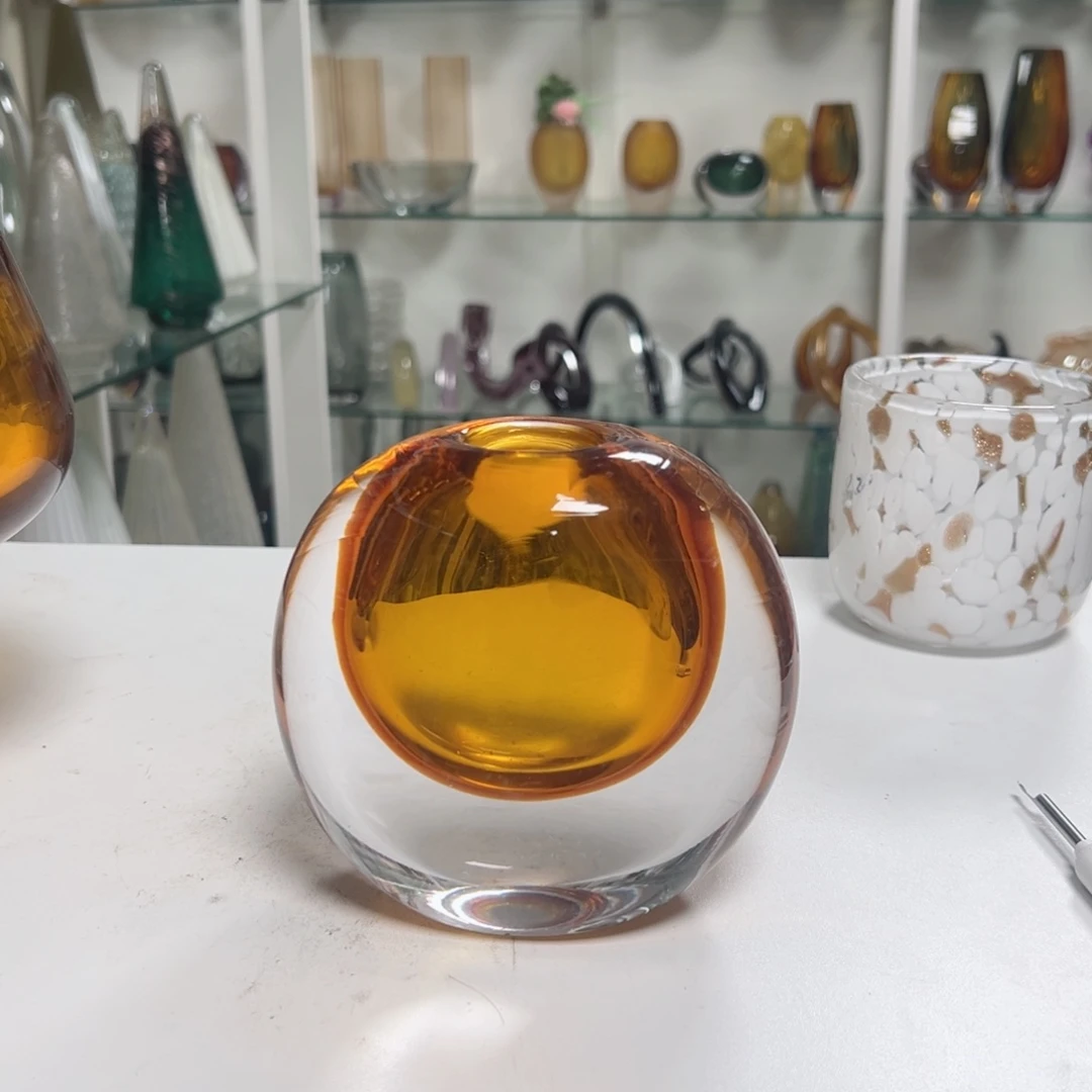 琥珀色厚壁小扁高度14微瑕